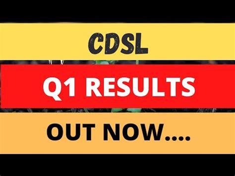 cdsl results q1 2023